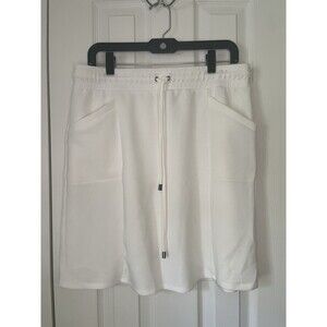 Rachel Zoe White Modal Comfy Mini Skirt Women Large